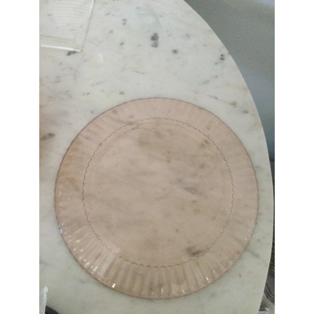 1970s Vintage Pink Palette Blush Swirl Dinner Plates- Set of 8 For Sale - Image 5 of 5