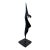 Brazilian Mid-Century Modern Abstract Dancer Bronze Sculpture on Granite Base For Sale