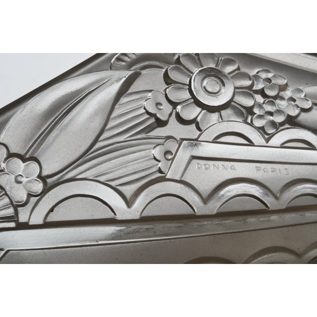 Silver A Pair of French Art Deco Wall Sconces by Les Etablissements Donna 1930 France - 2 Pairs Available For Sale - Image 8 of 10