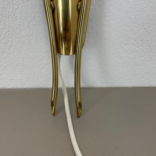 Brass Theatre Wall Sconce Light bin the style of Stilnovo and Gio Ponti, Italy, 1950s For Sale - Image 11 of 18