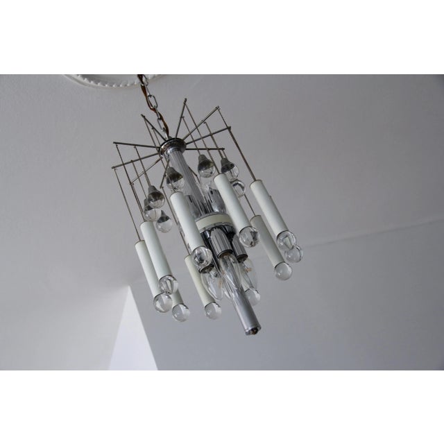 Small Italian Chandelier, 1970s For Sale - Image 12 of 14
