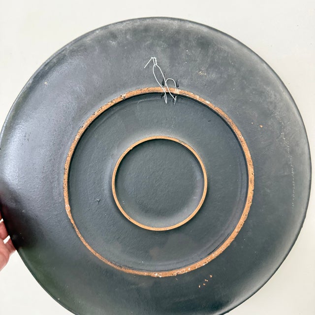 German Rusha Handarbeit Ceramic Wall Plate, 1970s For Sale - Image 9 of 15