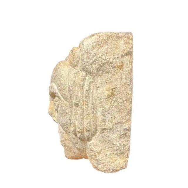 Medieval Limestone Figural Corbel With Grotesque Face For Sale - Image 4 of 7