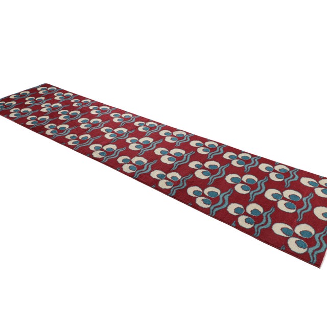 Rug & Kilim Vintage Turkish Runner Rug in Red With Chintamani Patterns, From Rug & Kilim For Sale - Image 4 of 8