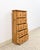 Late 20th Century Vintage Pine Apothecary Cabinet 10 Drawer Wood Knobs Small Storage Antique Style For Sale - Image 5 of 8
