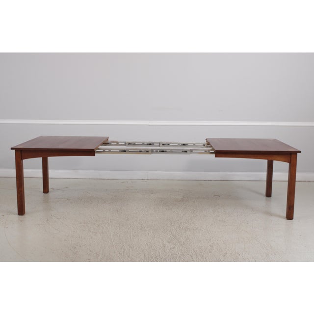 Wood Stickley Mission Oak Inlaid Harvey Ellis Dining Table For Sale - Image 7 of 16