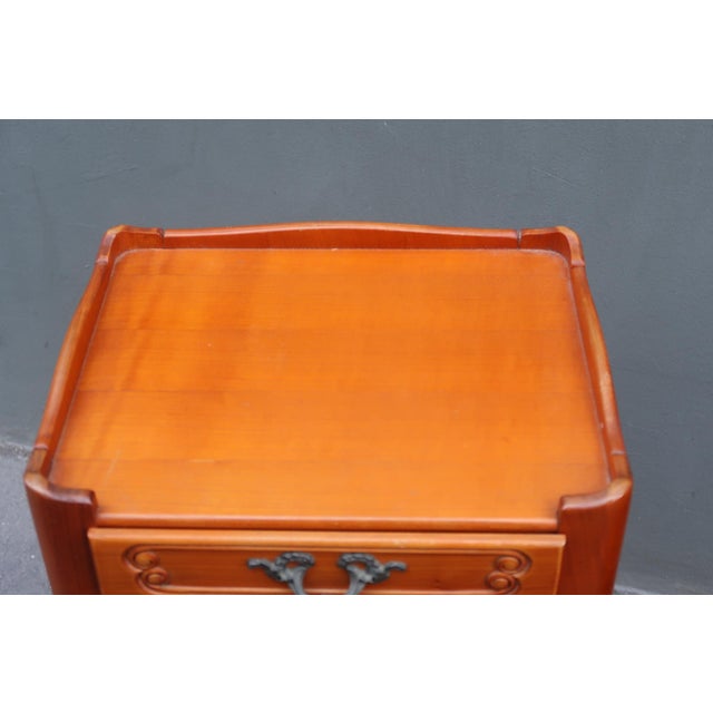 Pair of French Louis XV Style Side Tables Nightstands For Sale In Los Angeles - Image 6 of 14