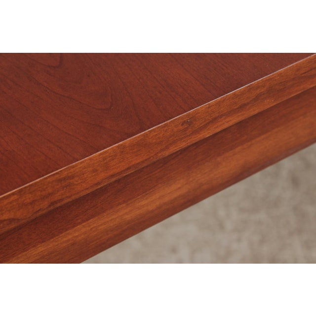 Brown Ethan Allen Medallion Collection Cherry Dining Room Table For Sale - Image 8 of 17
