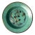 WMF Ikora Paul Haustein, Green Patinated Metal Vide Poche, Glass Insert, 1920s For Sale