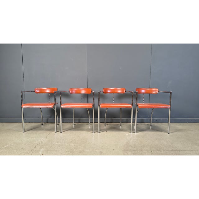 Postmodern Dining Chairs from Segis, Italy, 1980s, Set of 4 For Sale - Image 6 of 13