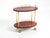Metal Serving Bar Cart in Cherry-Red Goatskin from Aldo Tura, Italy, 1960s For Sale - Image 7 of 18