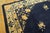 1920s 1920s Classic Floral Medallion Navy Blue Background Antique Chinese Peking Rug For Sale - Image 5 of 10
