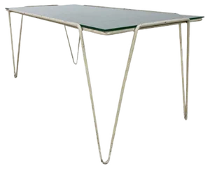 Vintage Modern Coffee Table with Hairpin Legs, 1950s