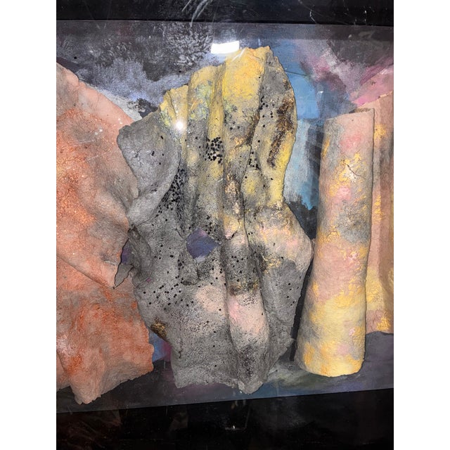 Late 20th Century Textural Mixed Media Wall Art in Earth Tones For Sale - Image 5 of 11