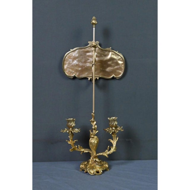 Antique Louis XV Chandelier in Gilt Bronze, 1850s For Sale - Image 11 of 18