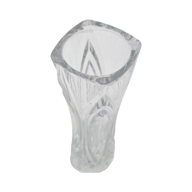 Mid-Century Modern Crystal Vase, Cristal D'Arques, France, 1970s. For Sale - Image 3 of 9