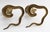 Mid-Century Modern Vintage Pair of Brass Cobra Snake MCM Candlesticks For Sale - Image 3 of 8