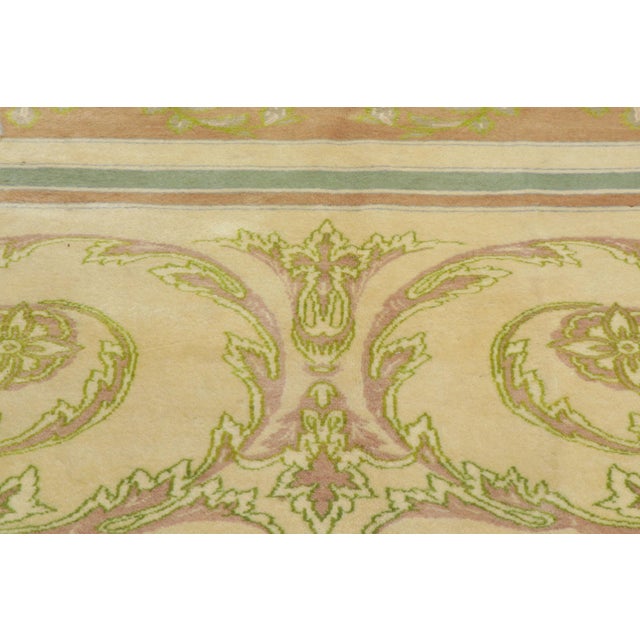 Textile Vintage Persian Isfahan Rug, 13'04 X 19'09 For Sale - Image 7 of 12