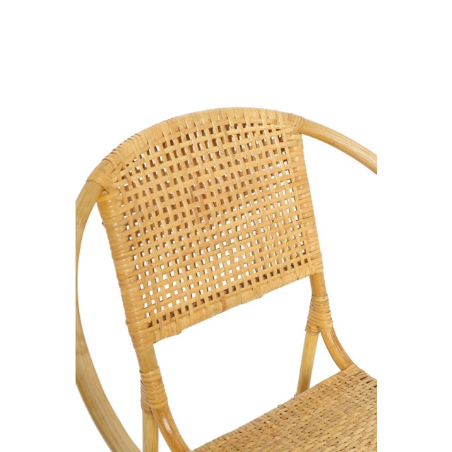 Indian Rattan Kids Chair, Small For Sale - Image 3 of 4