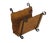 Vintage Rustic Magazine Rack, 1950s For Sale