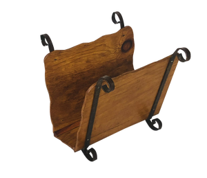Vintage Rustic Magazine Rack, 1950s