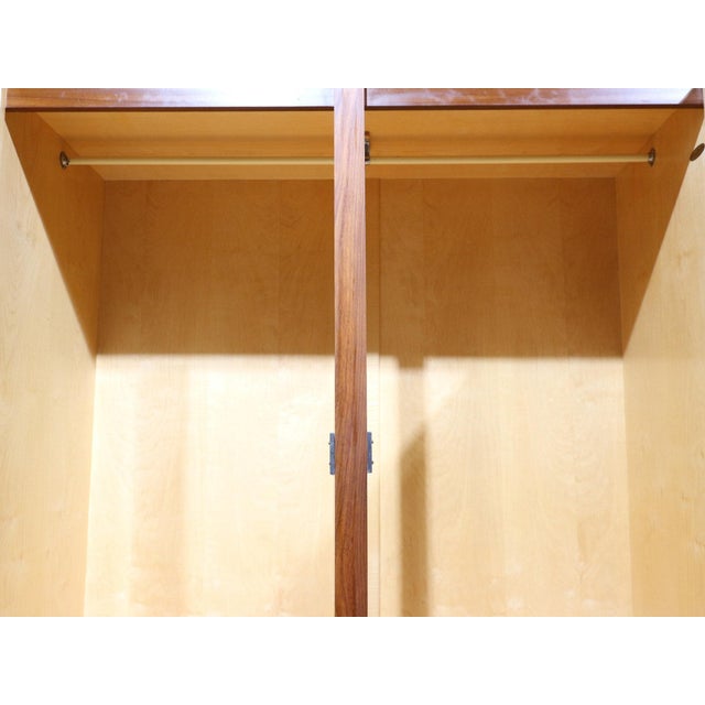 Mid Century Modern Vintage Teak Armoire Wardrobe by White and Newton Danish Style For Sale - Image 10 of 13