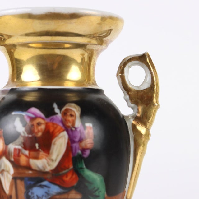 Empire Style Porcelain Vases, Set of 2 For Sale - Image 5 of 12