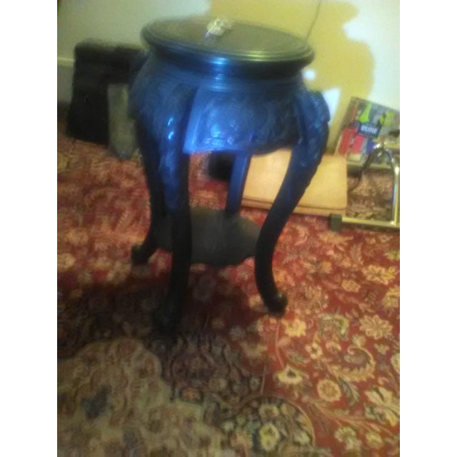 Japanese Small Round Table 1900's For Sale - Image 4 of 7