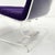 Textile Space Age Lounge Chair in Acrylic Glass with Purple Cushion, 1970s For Sale - Image 7 of 15