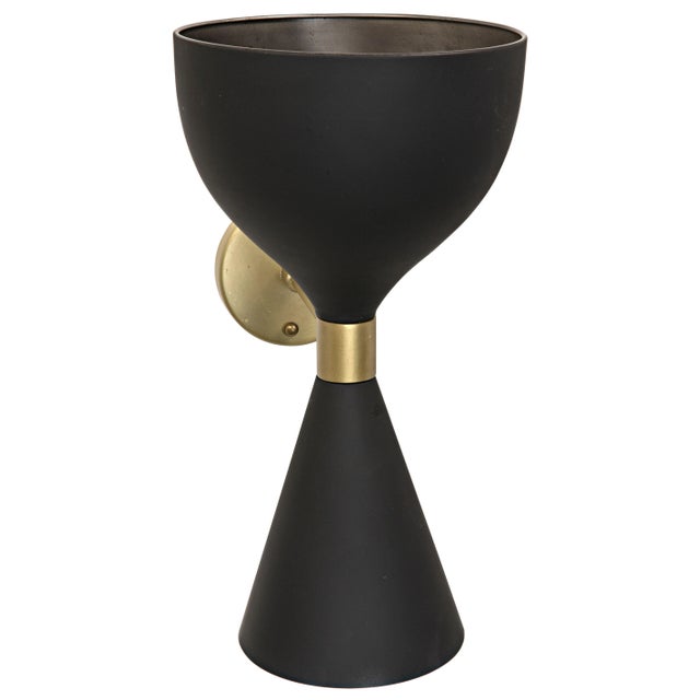 Noir NOIR Aegeon Sconce in Black Metal For Sale - Image 4 of 4