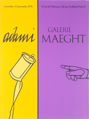 La Main Poster after Valerio Adami