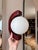 Wall Lights in Wood and Opaline Glass, 1970s, Set of 2 For Sale - Image 9 of 10