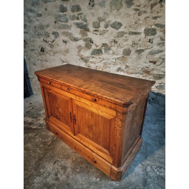 19th Century Louis Philippe French Elm Sideboard For Sale - Image 3 of 18