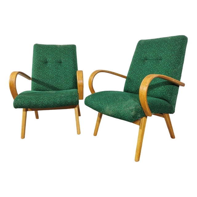 Set of Vintage Armchairs by Jaroslav Smidek, 1960s For Sale