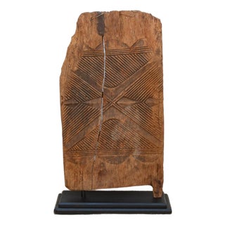 Ancient African Igbo Carved Door For Sale