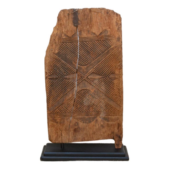 Ancient African Igbo Carved Door For Sale