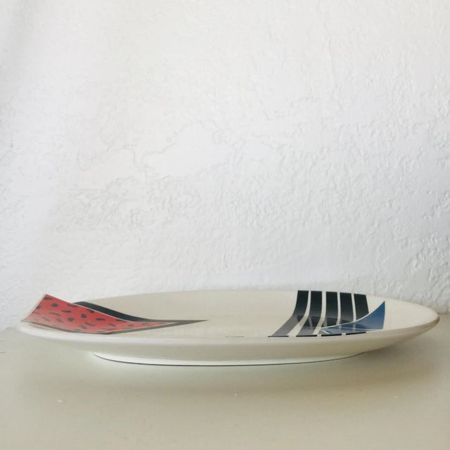 Postmodern 1980s Memphis Style Kato Kogei Ceramic Platter For Sale - Image 3 of 5
