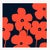 Not Yet Made - Made To Order Fabulous Flowers in Red Orange and Navy Fine Art Print 24" X 24" by Liz Roache For Sale - Image 5 of 7