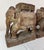 Pair of Antique 1700's Hand Carved Wood India Temple Salvage Elephant Sculptures For Sale - Image 11 of 18