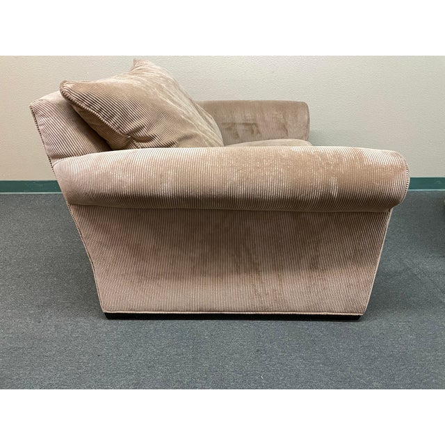 McCreary Modern Corduroy Arm Chair Plus Ottoman Chairish
