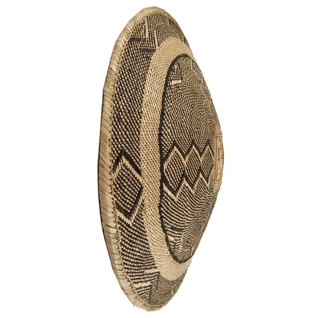 African Early 20th Century Tonga Binga Basket 22 Inch For Sale - Image 3 of 3