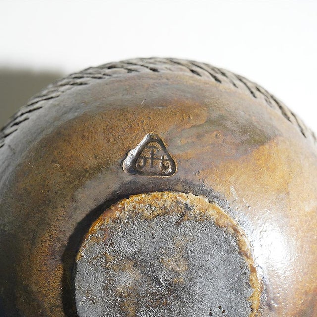 Sculptural Vase in Glazed Ceramic, 1970s For Sale - Image 13 of 15