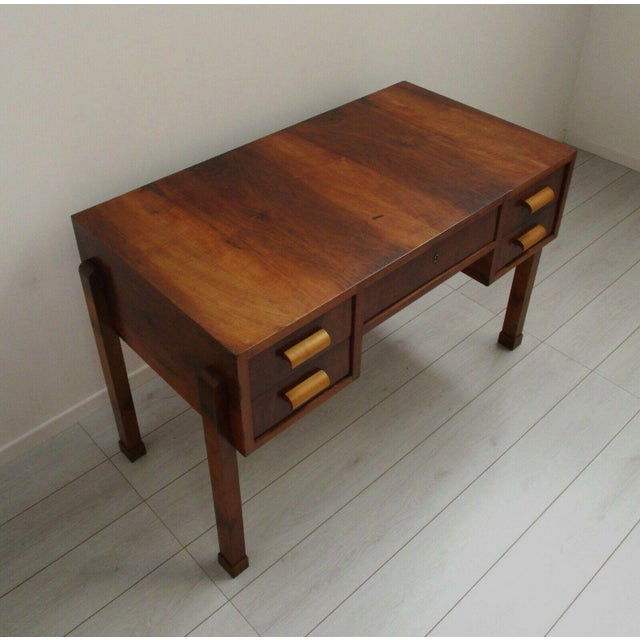 1920s Vintage Art Deco Center Desk, 1920s For Sale - Image 5 of 8