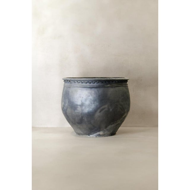 Big Grey Asian Pots For Sale - Image 6 of 6
