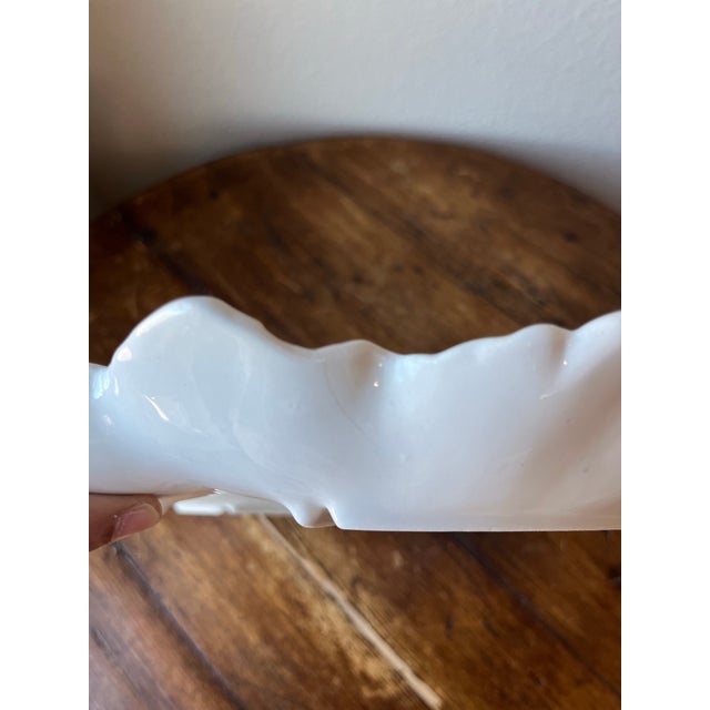 Ceramic 1960's Whittier Potteries California Lotus Flower 13" Chip Platter 453 For Sale - Image 7 of 7