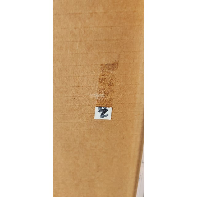 Copper Joel Zaretsky Signed Mixed Media Abstract Wall Art Framed 24x20 Textured For Sale - Image 8 of 10