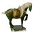 1970s Small Green Ceramic Horse Figurine For Sale