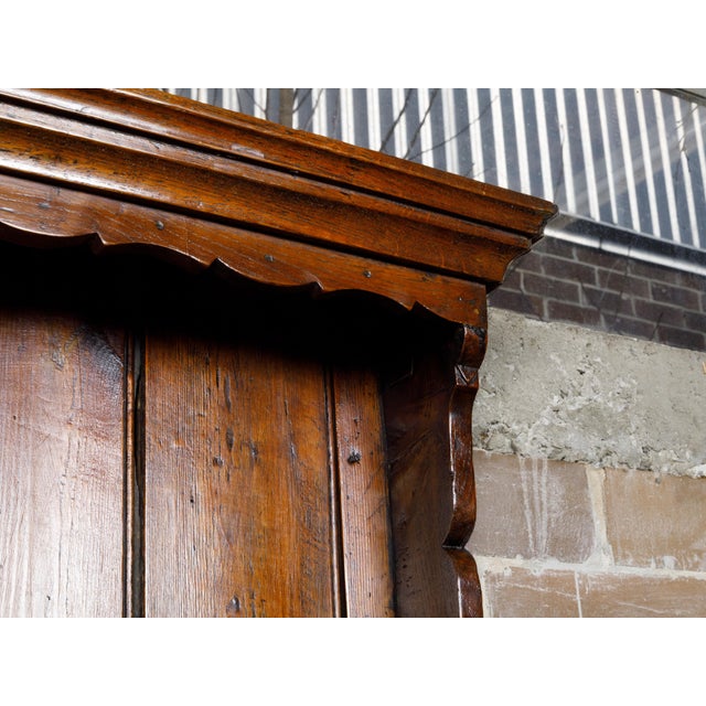 19th Century Welsh Country Cupboard Dresser with Open Shelves and Three Drawers For Sale - Image 12 of 12