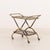 Mid-Century Italian Brass Serving Trolley, 1960s For Sale - Image 4 of 14