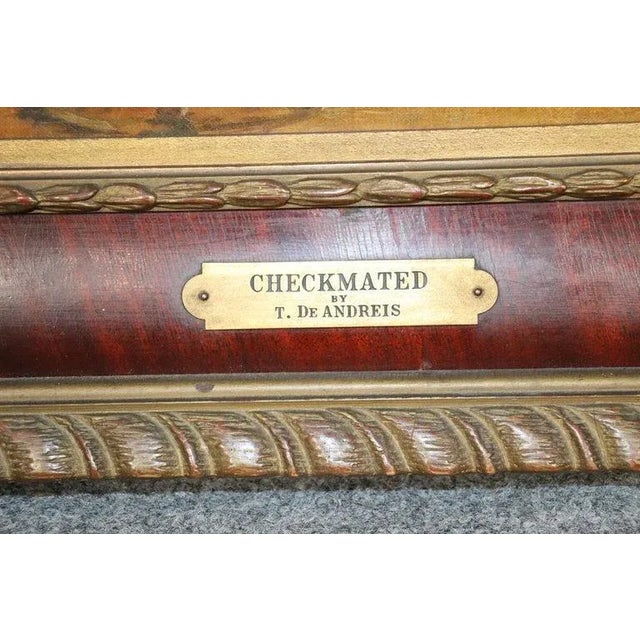 Oil Painting on Canvas Titled "Checkmated" by Alex De Andreis For Sale - Image 10 of 11